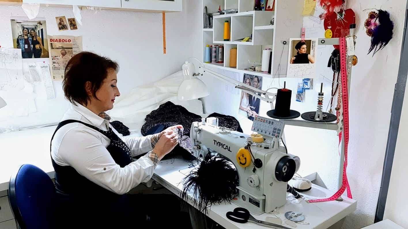 Inga Kuck näht Showkleid